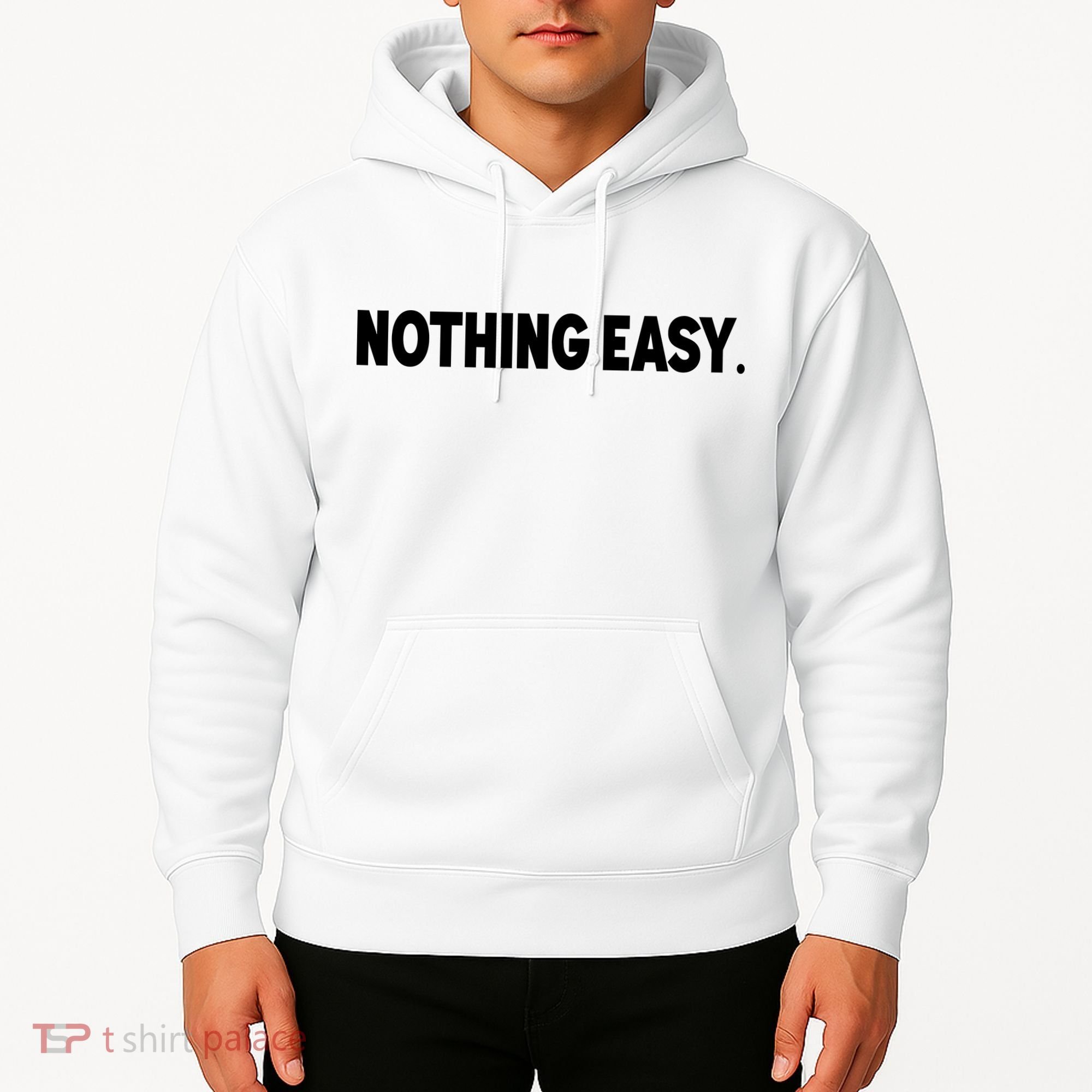 Nothing Easy Funny English Hoodie