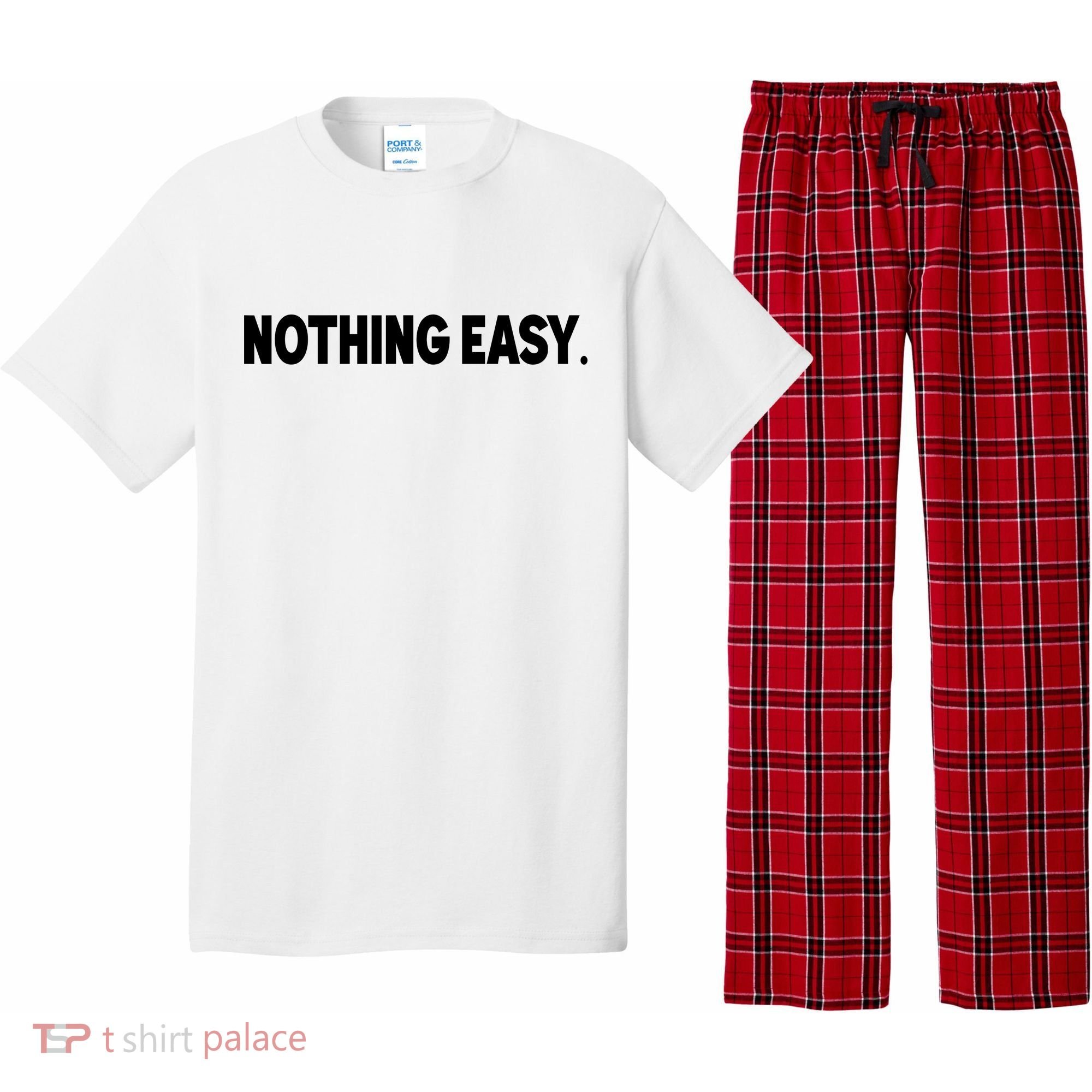 Nothing Easy Funny English Pajama Set
