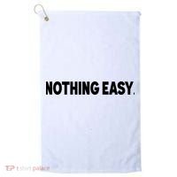 Nothing Easy Funny English Golf Towel thumb 0