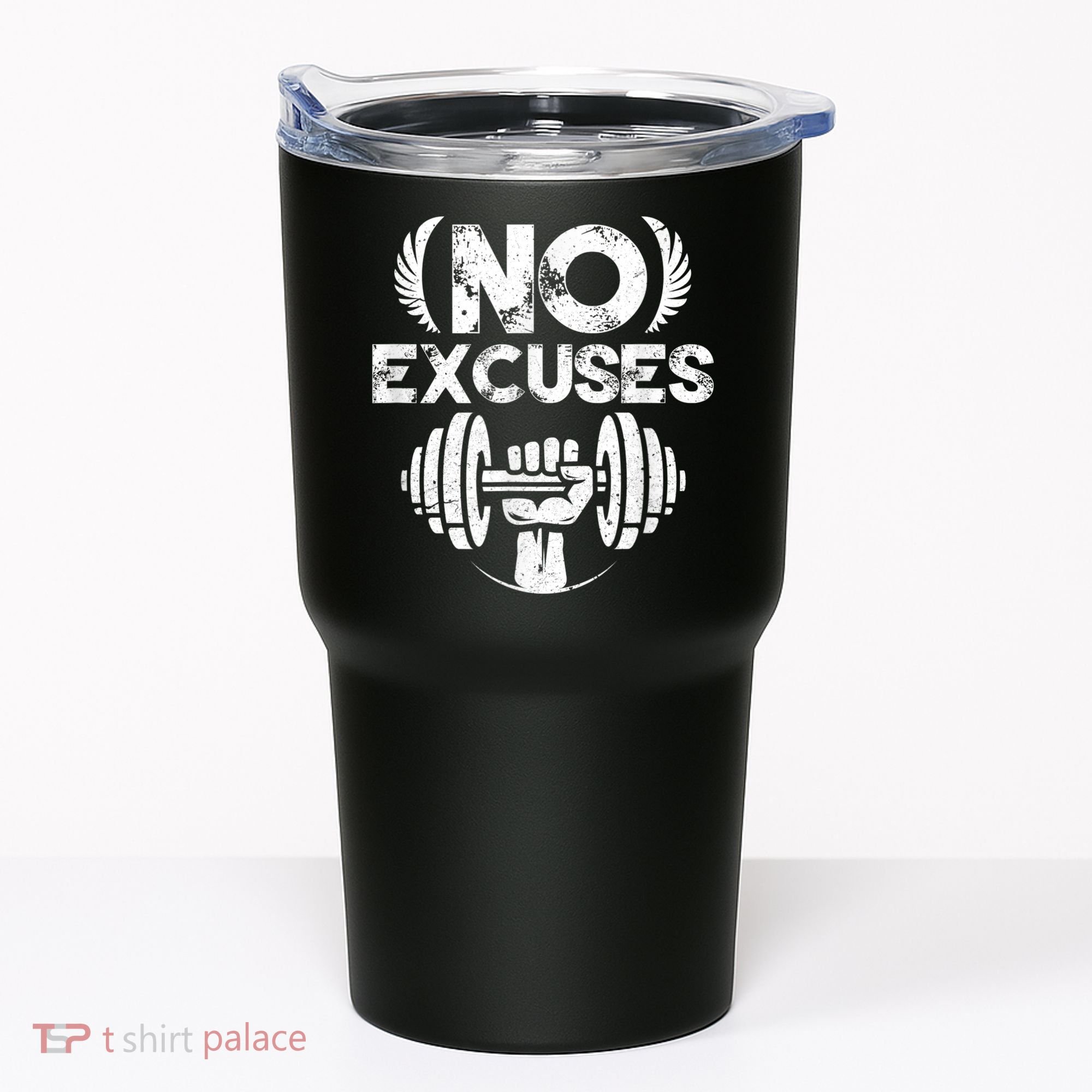 No Excuses Funny Bodybuilding Gym Workout Tumbler