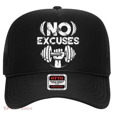 No Excuses Funny Bodybuilding Gym Workout Hat