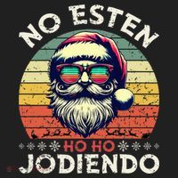 No Esten Ho Ho Jodiendo Santa Christmas Hat thumb 2