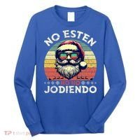 No Esten Ho Ho Jodiendo Santa Christmas Long Sleeve Shirt thumb 0
