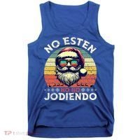 No Esten Ho Ho Jodiendo Santa Christmas Tank Top thumb 0