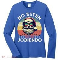 No Esten Ho Ho Jodiendo Santa Christmas Women's Long Sleeve Shirt thumb 0