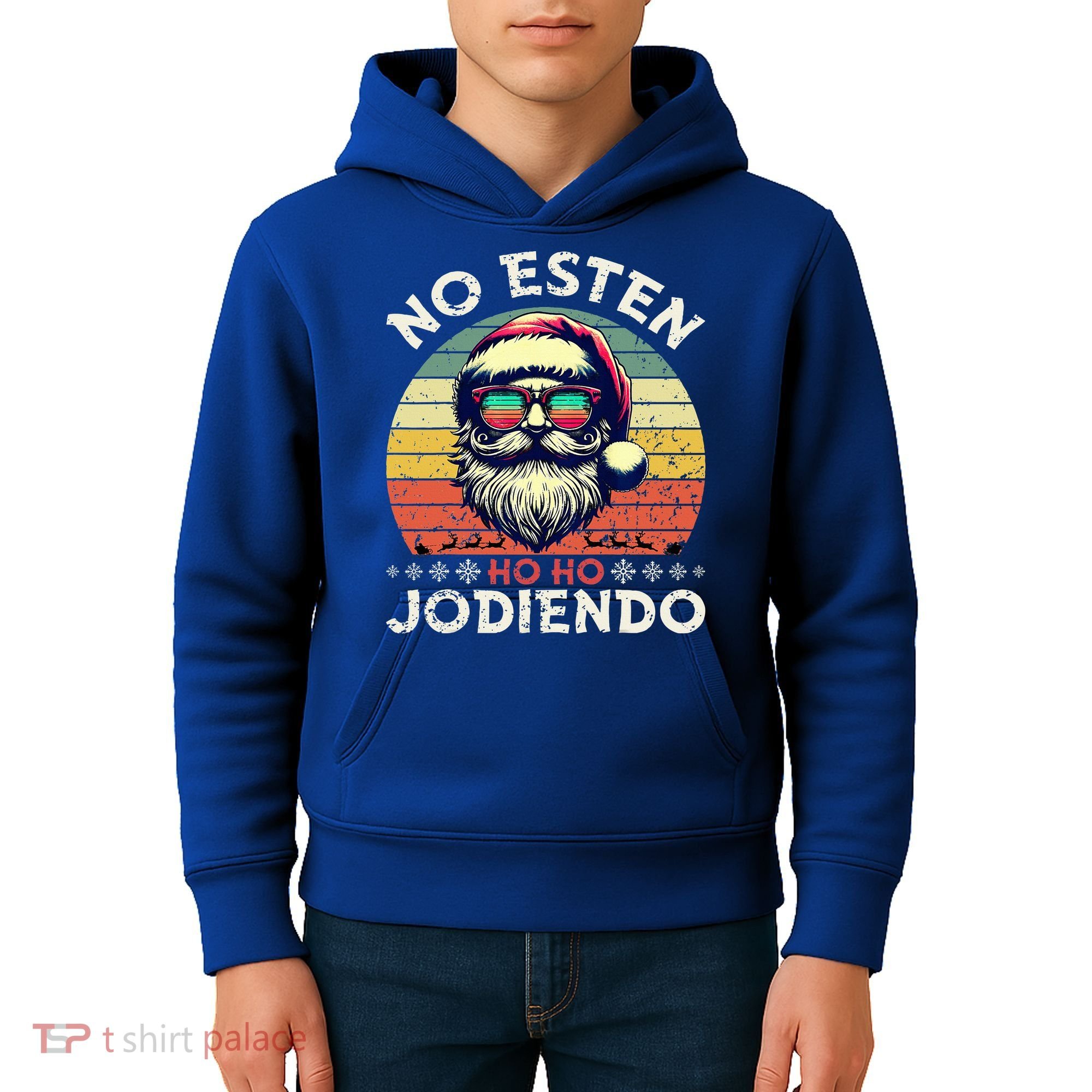 No Esten Ho Ho Jodiendo Santa Christmas Kids Hoodie