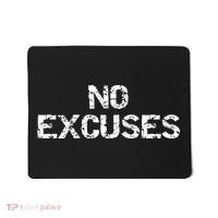 No Excuses Hoodie For Motivational Workout Mousepad thumb 0