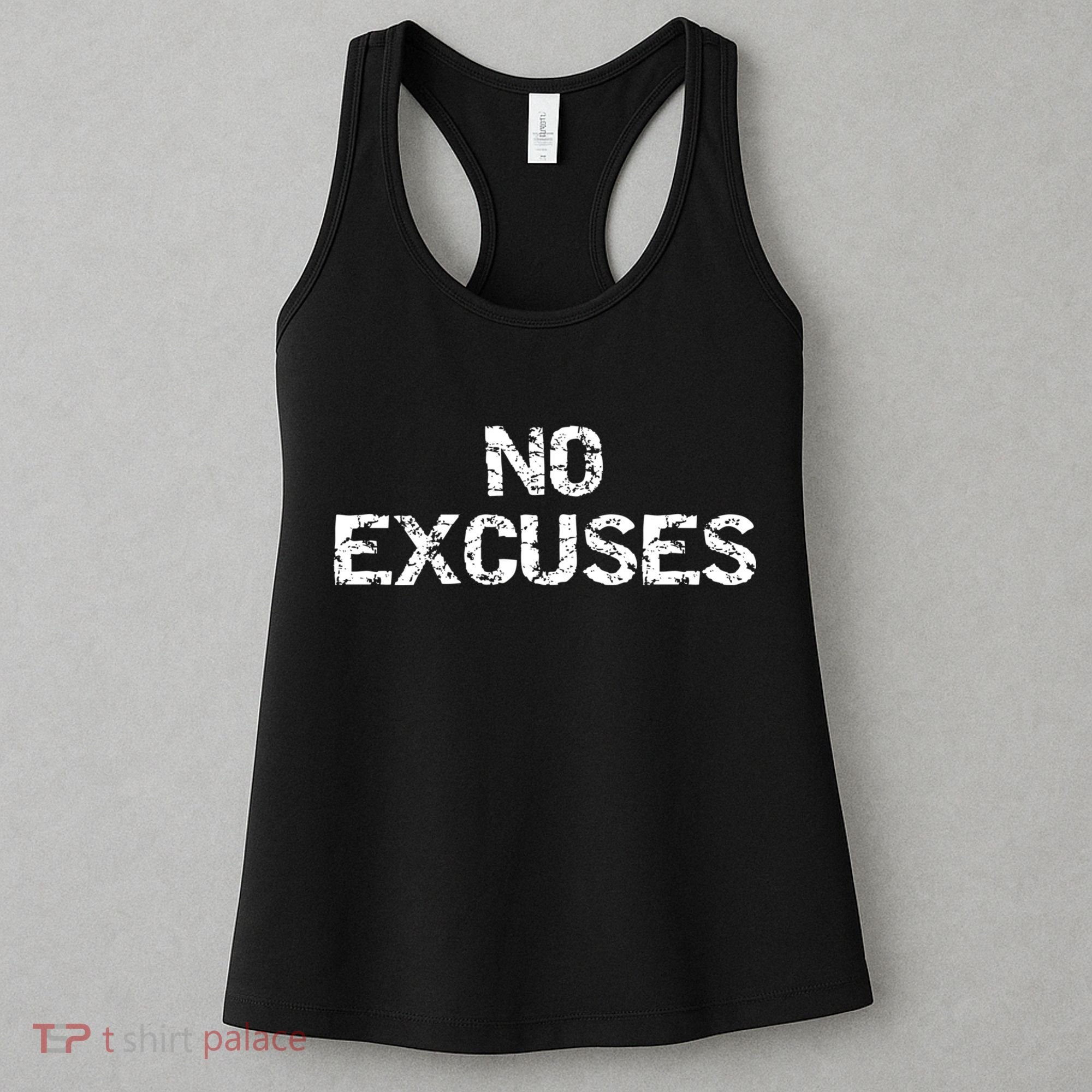 No Excuses Hoodie For Motivational Workout Women's Tank Top