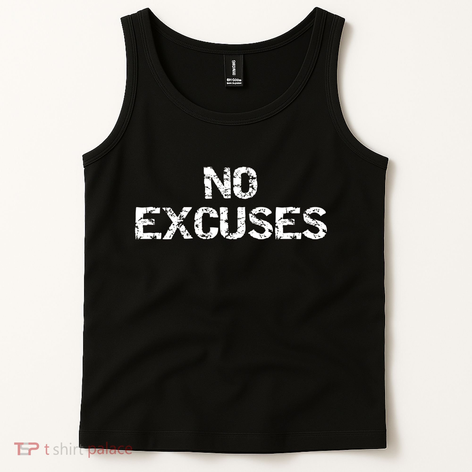No Excuses Hoodie For Motivational Workout Tank Top