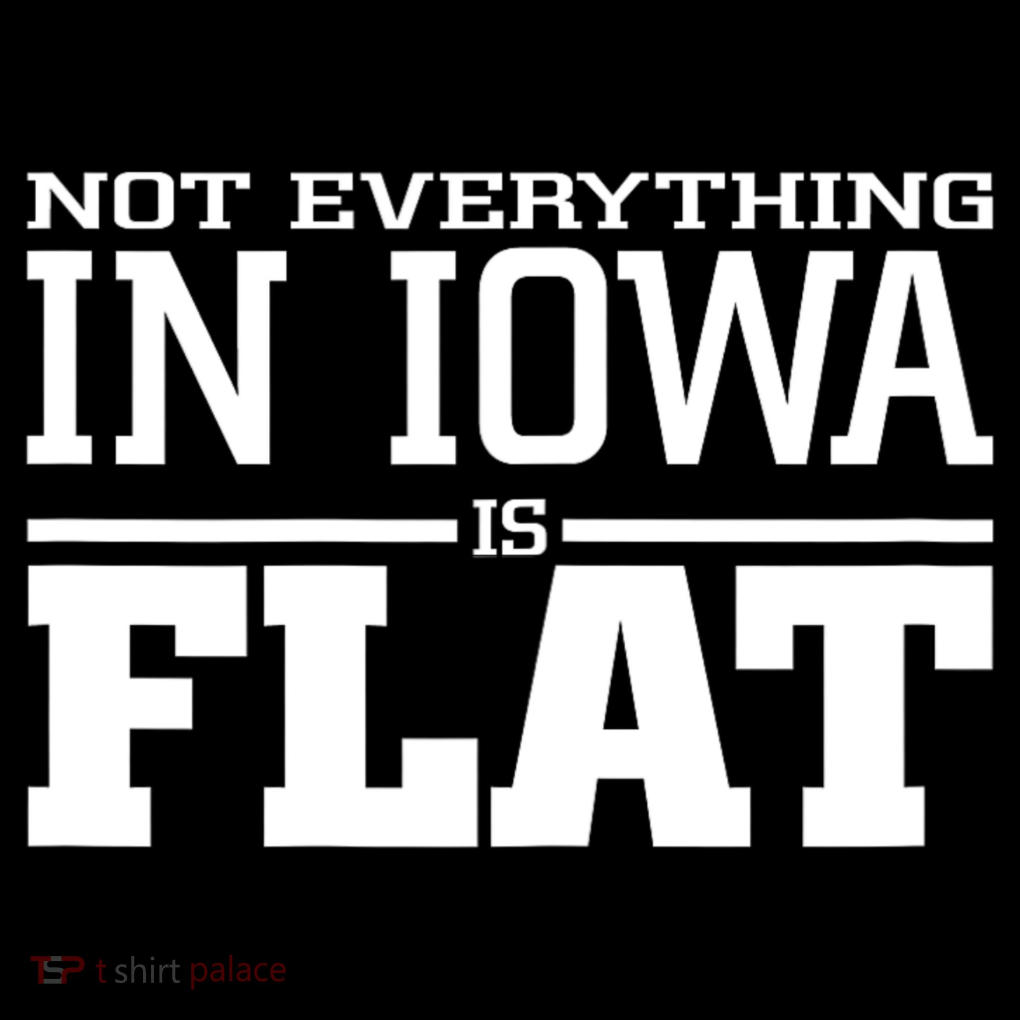 Not Everything In Iowa Is Flat Funny Sarcasm Saying Women's Hoodie