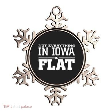 Not Everything In Iowa Is Flat Funny Sarcasm Saying Ornament