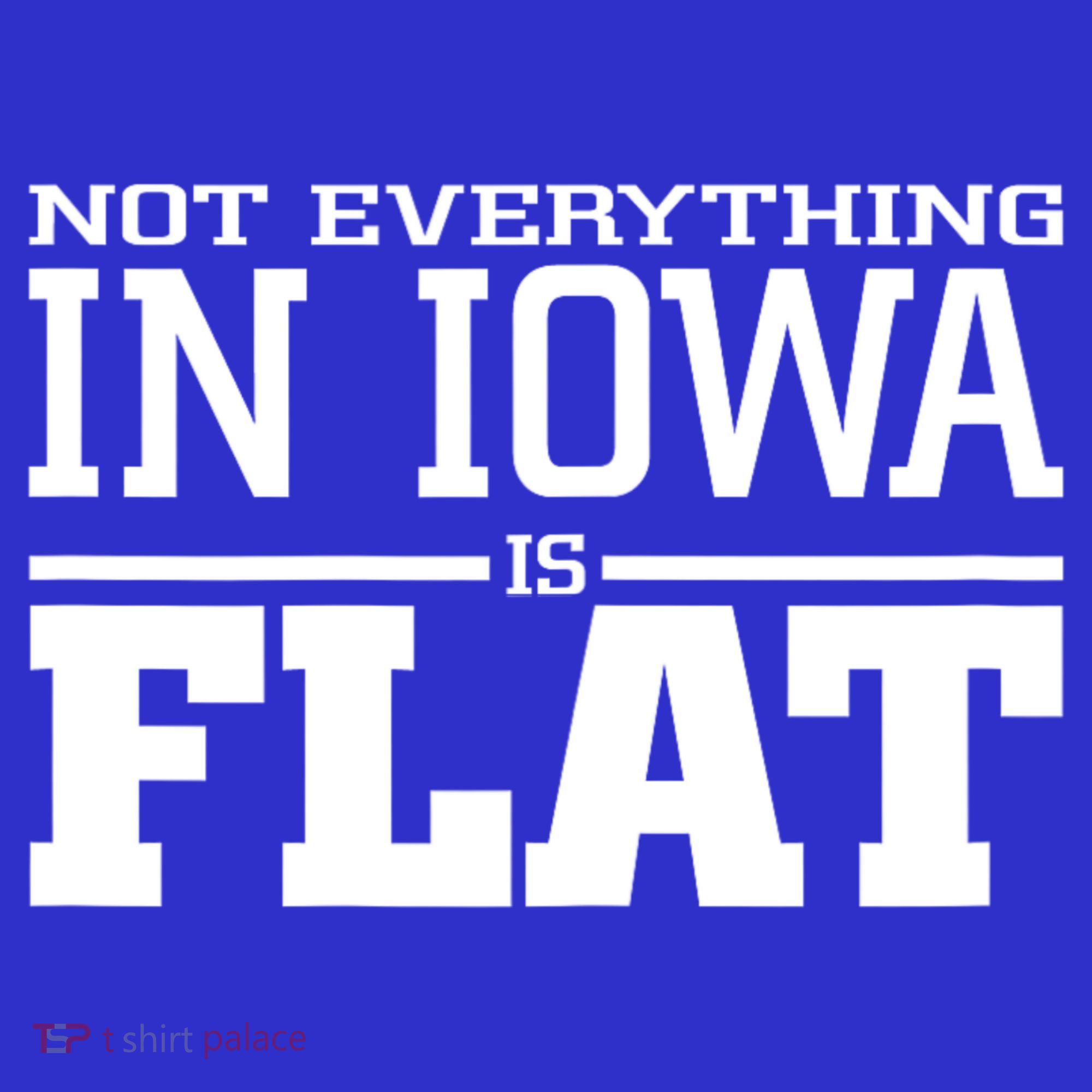 Not Everything In Iowa Is Flat Funny Sarcasm Saying Long Sleeve Shirt