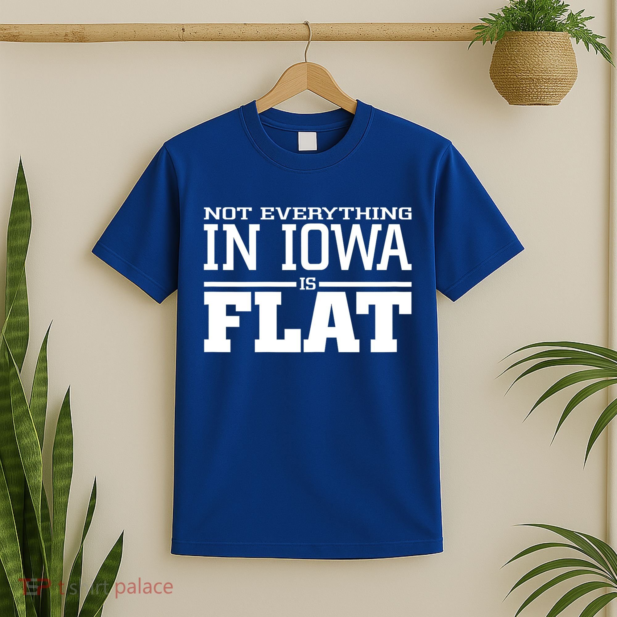 Not Everything In Iowa Is Flat Funny Sarcasm Saying T-Shirt