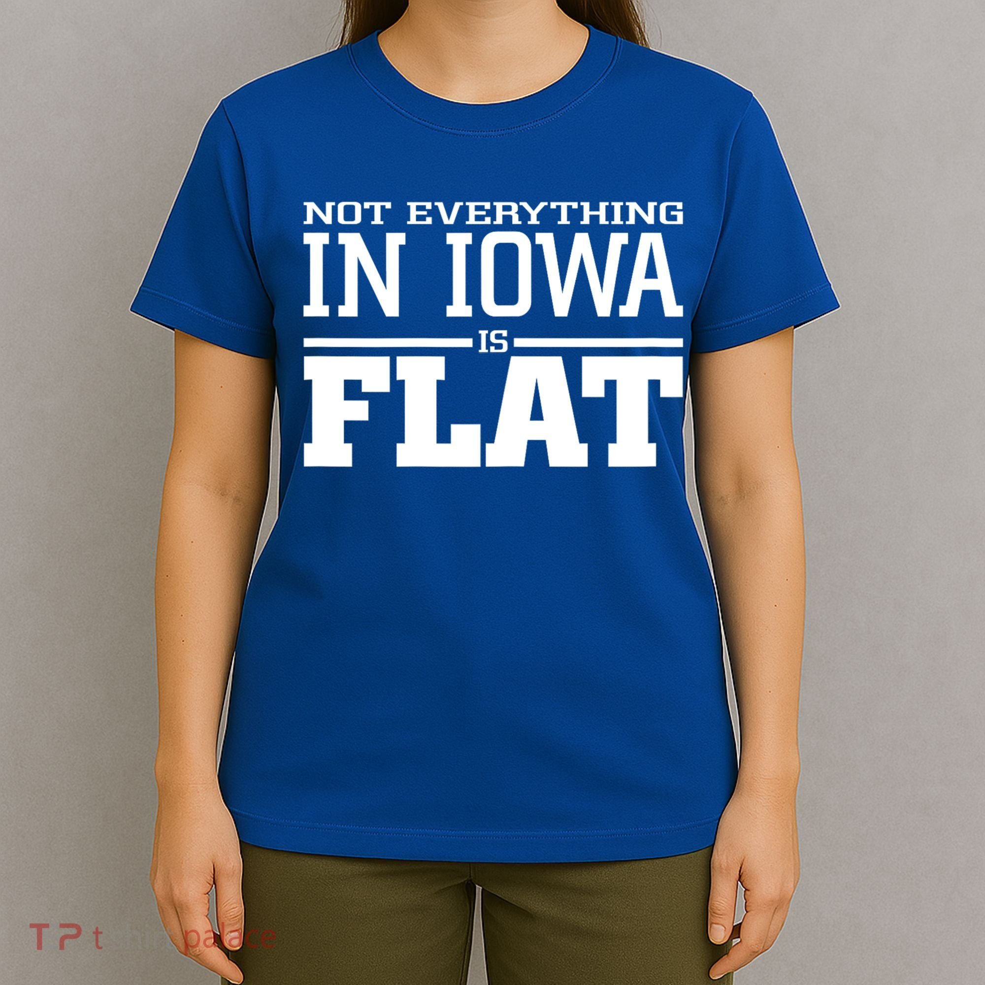 Not Everything In Iowa Is Flat Funny Sarcasm Saying T-Shirt