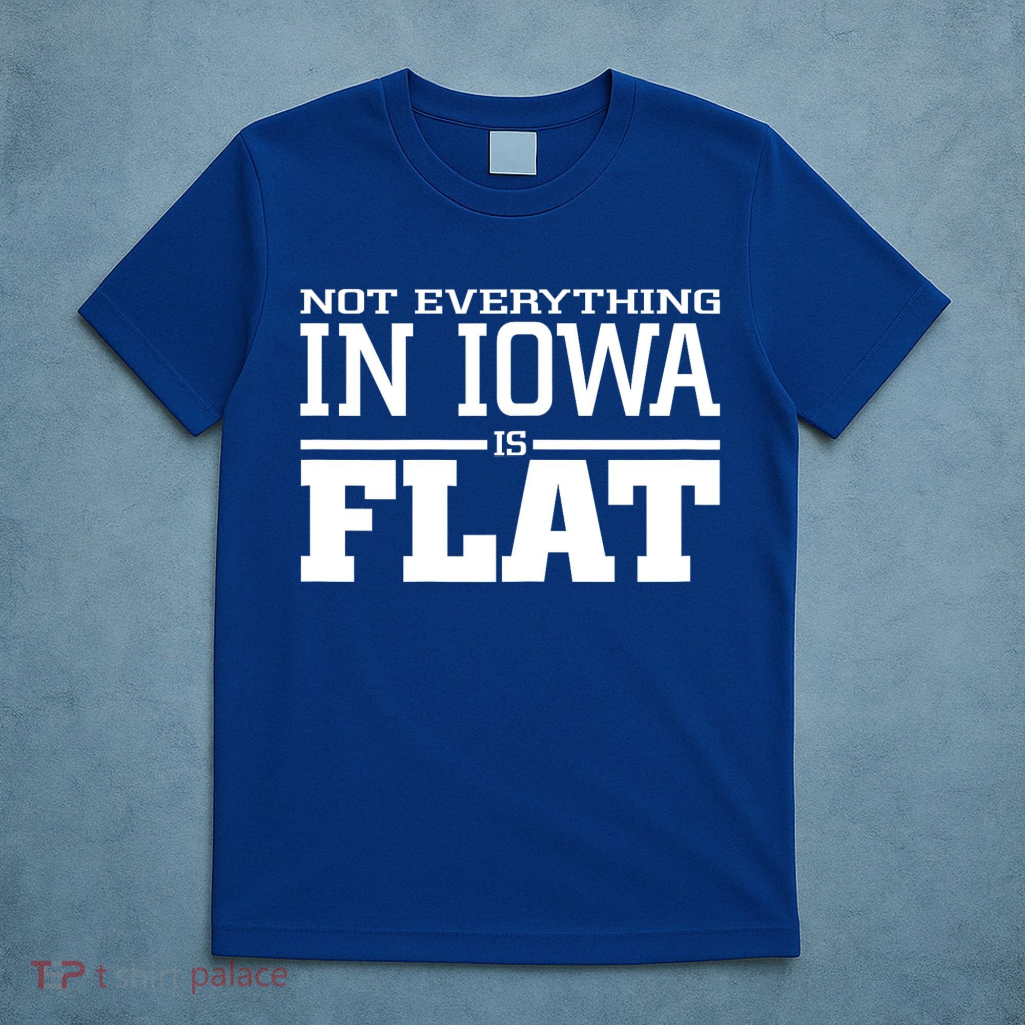 Not Everything In Iowa Is Flat Funny Sarcasm Saying T-Shirt