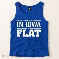 Not Everything In Iowa Is Flat Funny Sarcasm Saying Tank Top thumb 2