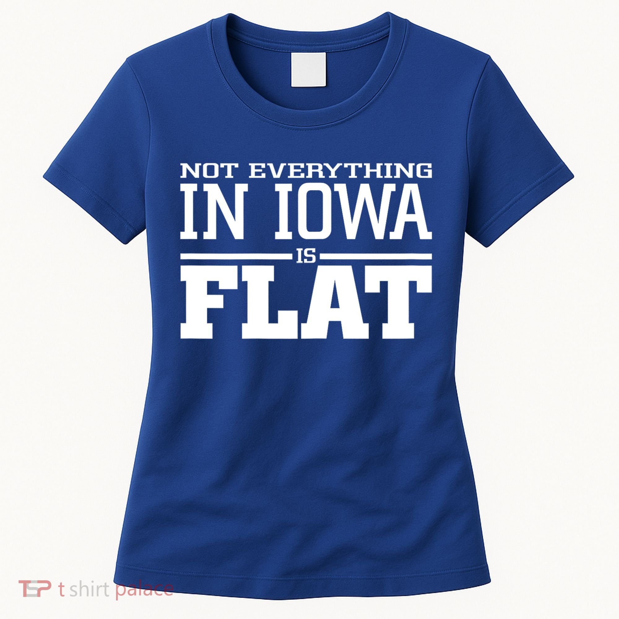 Not Everything In Iowa Is Flat Funny Sarcasm Saying Women's T-Shirt