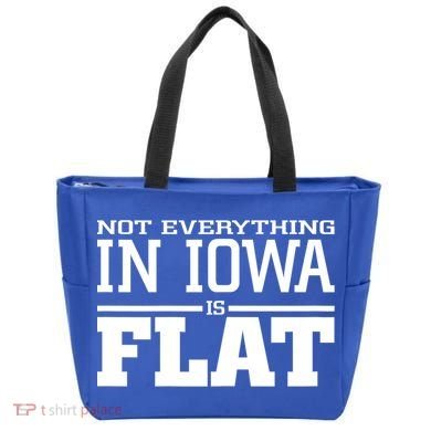 Not Everything In Iowa Is Flat Funny Sarcasm Saying Tote Bag