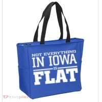 Not Everything In Iowa Is Flat Funny Sarcasm Saying Tote Bag thumb 2