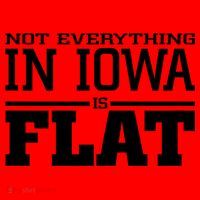 Not Everything In Iowa Is Flat Funny Sarcasm Saying Santa Hat thumb 1
