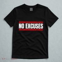 No Excuses Inspirational Saying Motivational Gym Workout T-Shirt thumb 5
