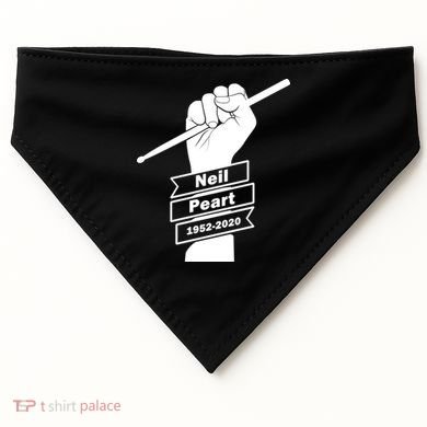 Neil Peart In Loving Memory Greatest Drummer USA-Made Doggie Bandana