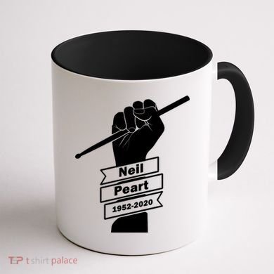Neil Peart In Loving Memory Greatest Drummer Coffee Mug back