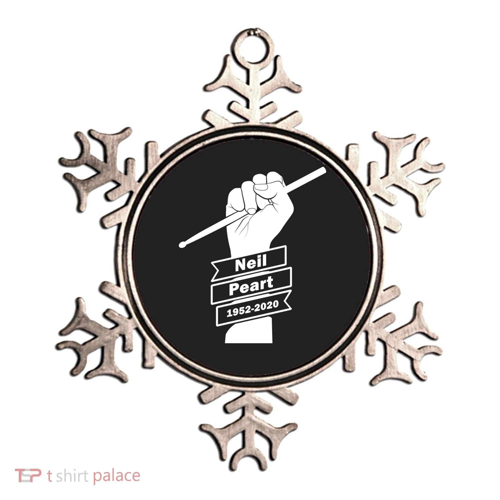 Neil Peart In Loving Memory Greatest Drummer Ornament