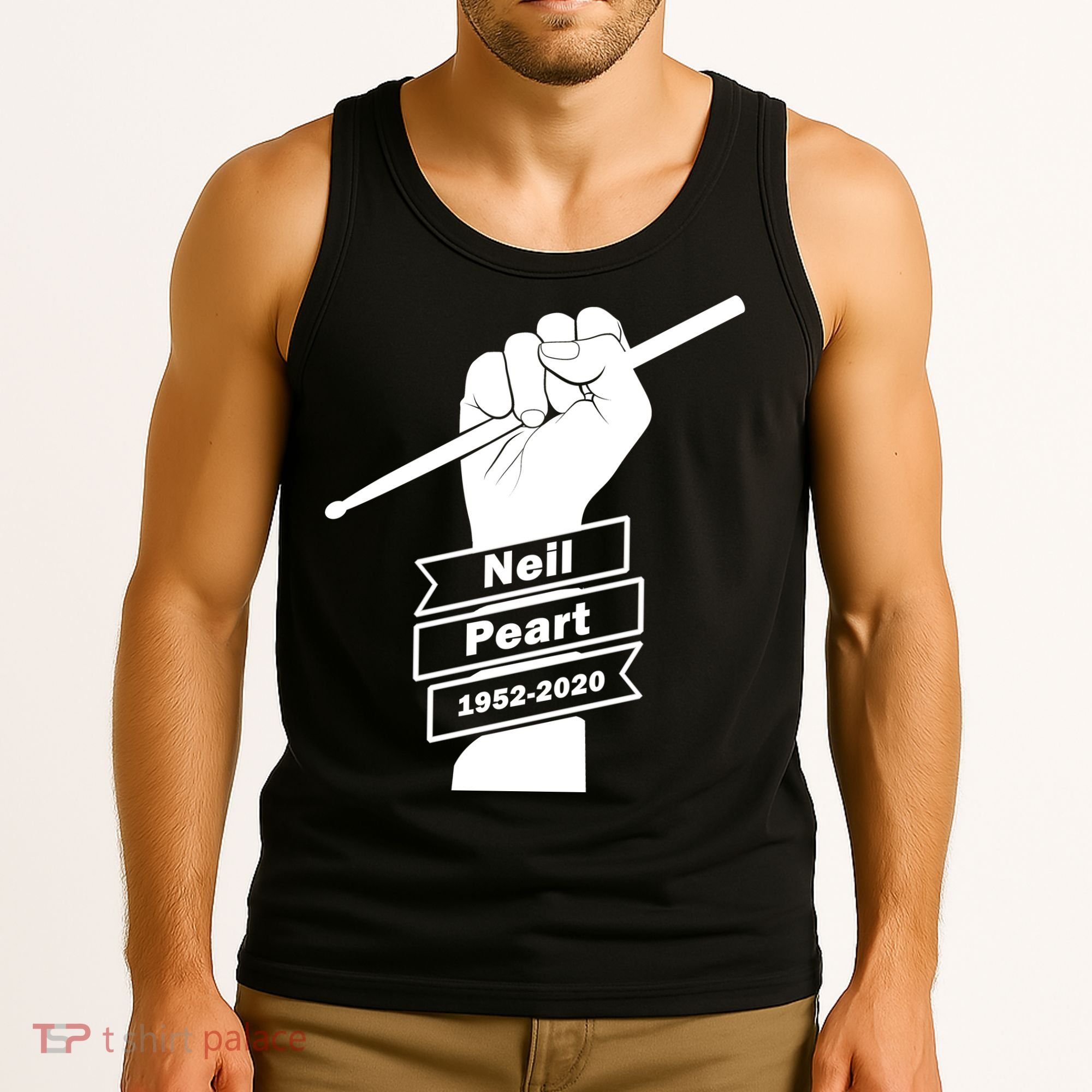 Neil Peart In Loving Memory Greatest Drummer Tank Top