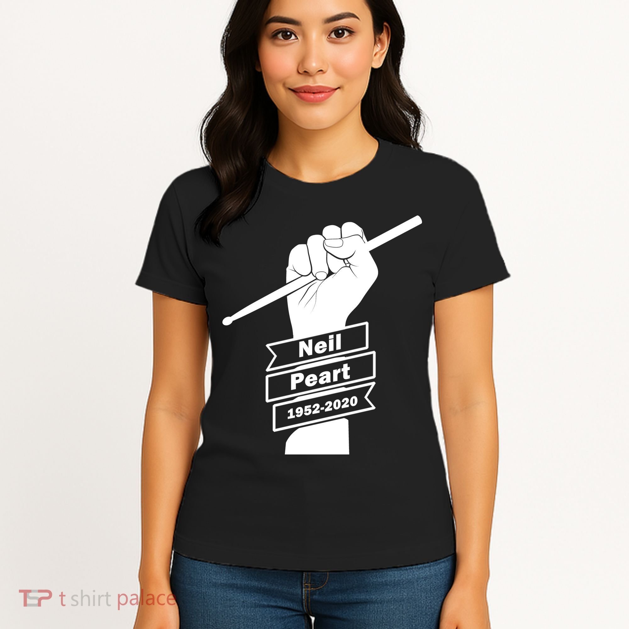 Neil Peart In Loving Memory Greatest Drummer Women's T-Shirt