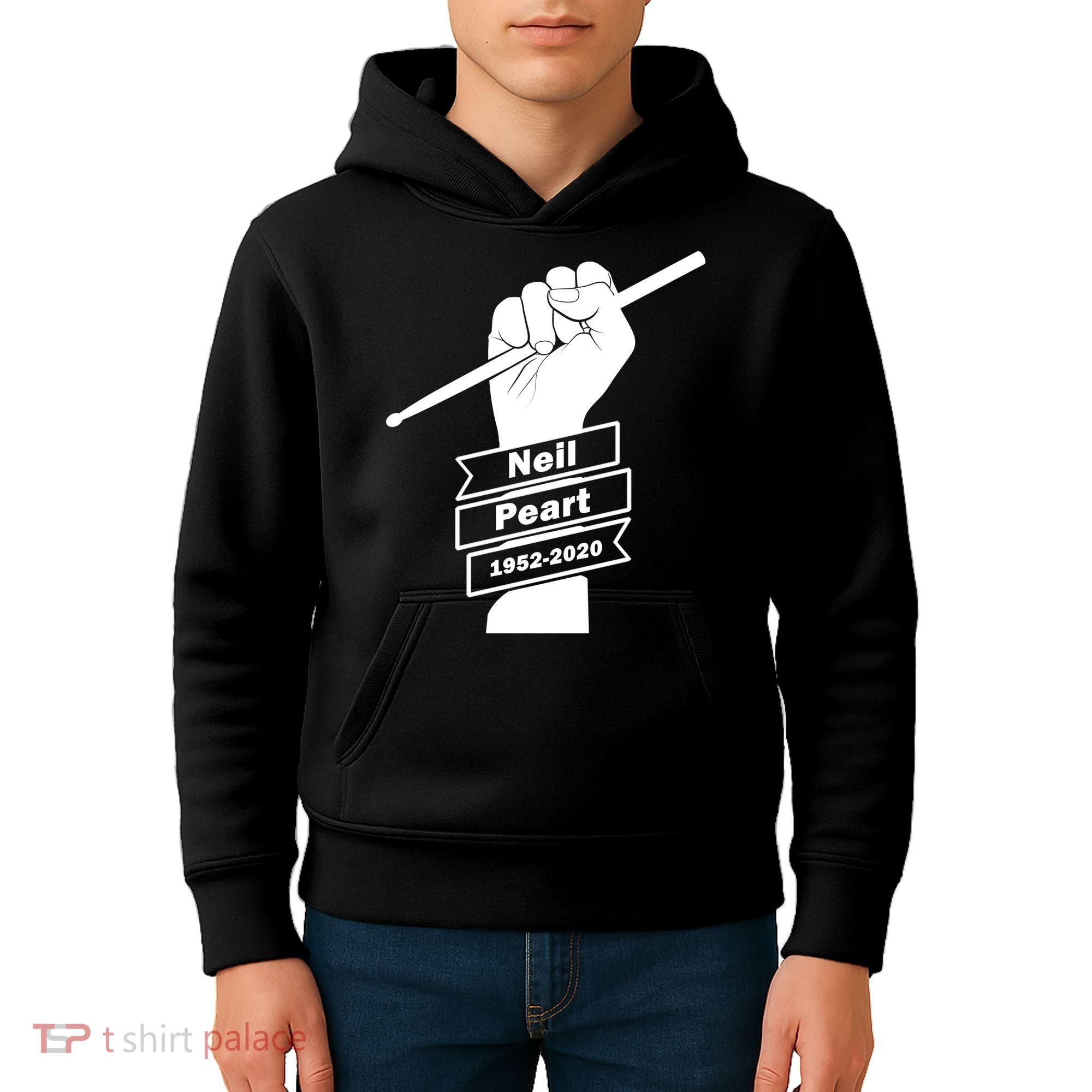 Neil Peart In Loving Memory Greatest Drummer Kids Hoodie