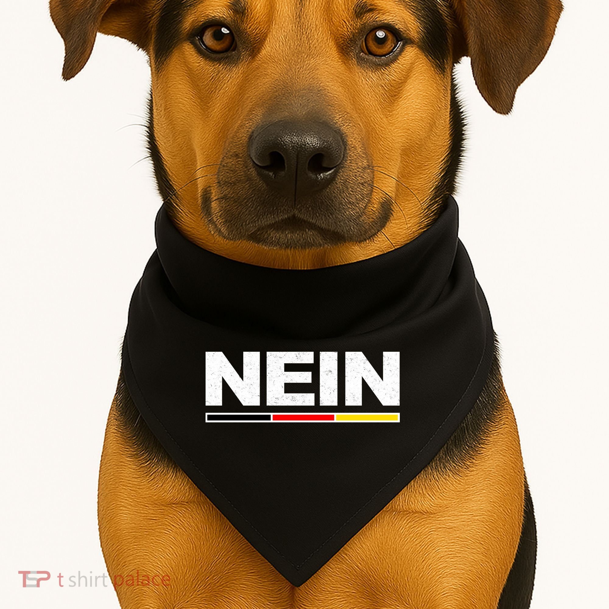 Nein German Funny Oktoberfest USA-Made Doggie Bandana