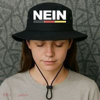 Nein German Funny Oktoberfest Bucket Hat thumb 3