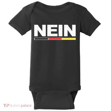 Nein German Funny Oktoberfest Baby Bodysuit
