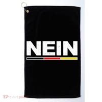Nein German Funny Oktoberfest Golf Towel thumb 0