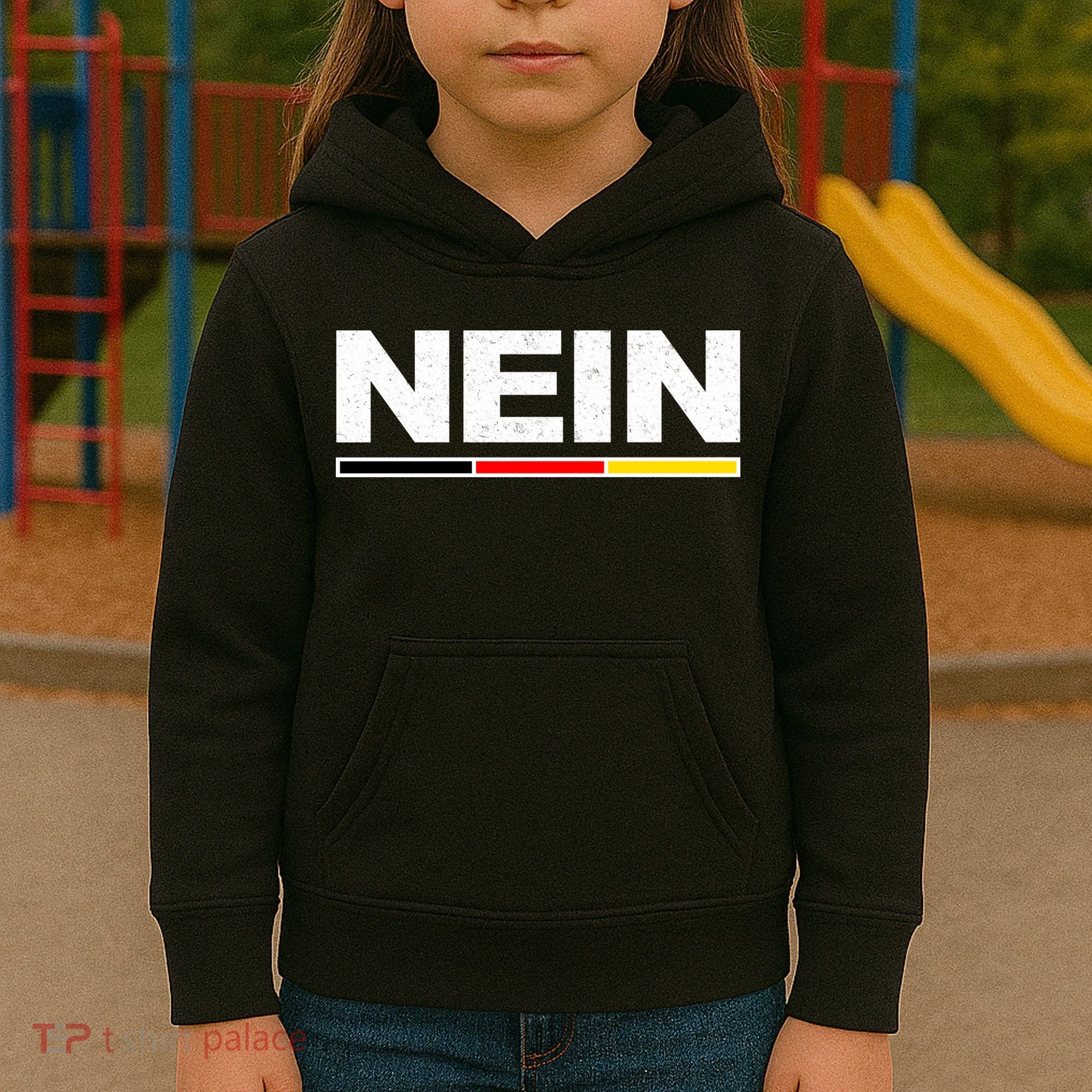 Nein German Funny Oktoberfest Kids Hoodie
