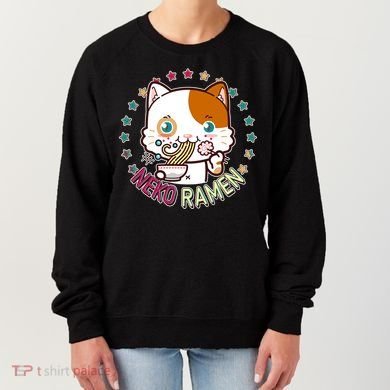 Neko Ramen Noodle Cat Women's Sweatshirt