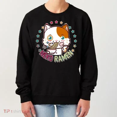 Neko Ramen Noodle Cat Women's Sweatshirt