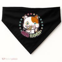 Neko Ramen Noodle Cat USA-Made Doggie Bandana thumb 0