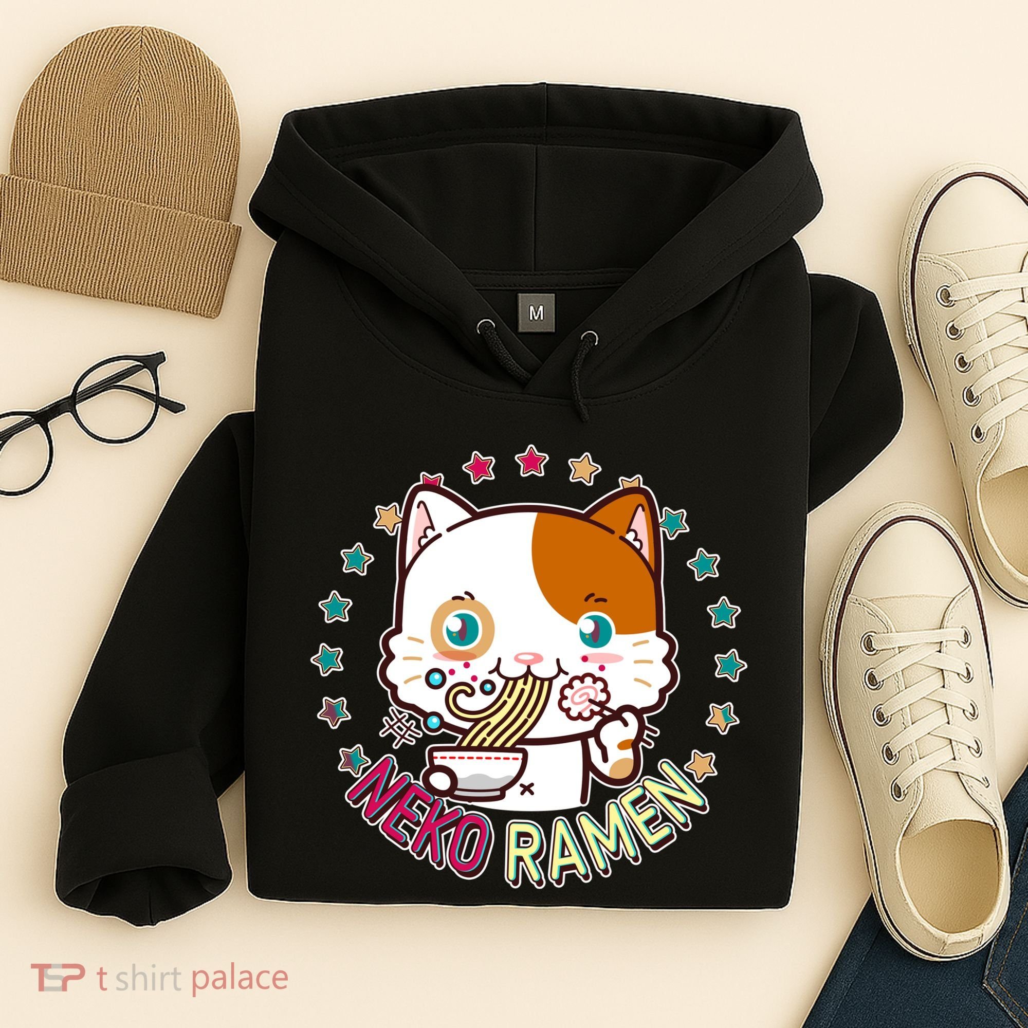 Neko Ramen Noodle Cat Hoodie