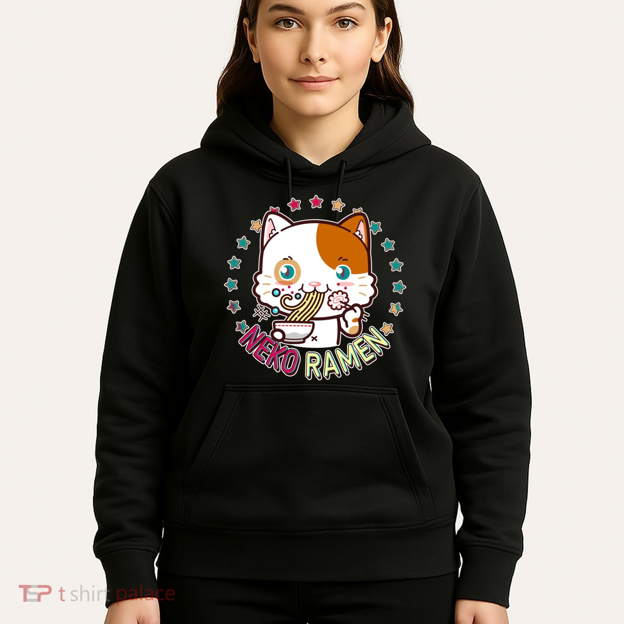 Neko Ramen Noodle Cat Hoodie