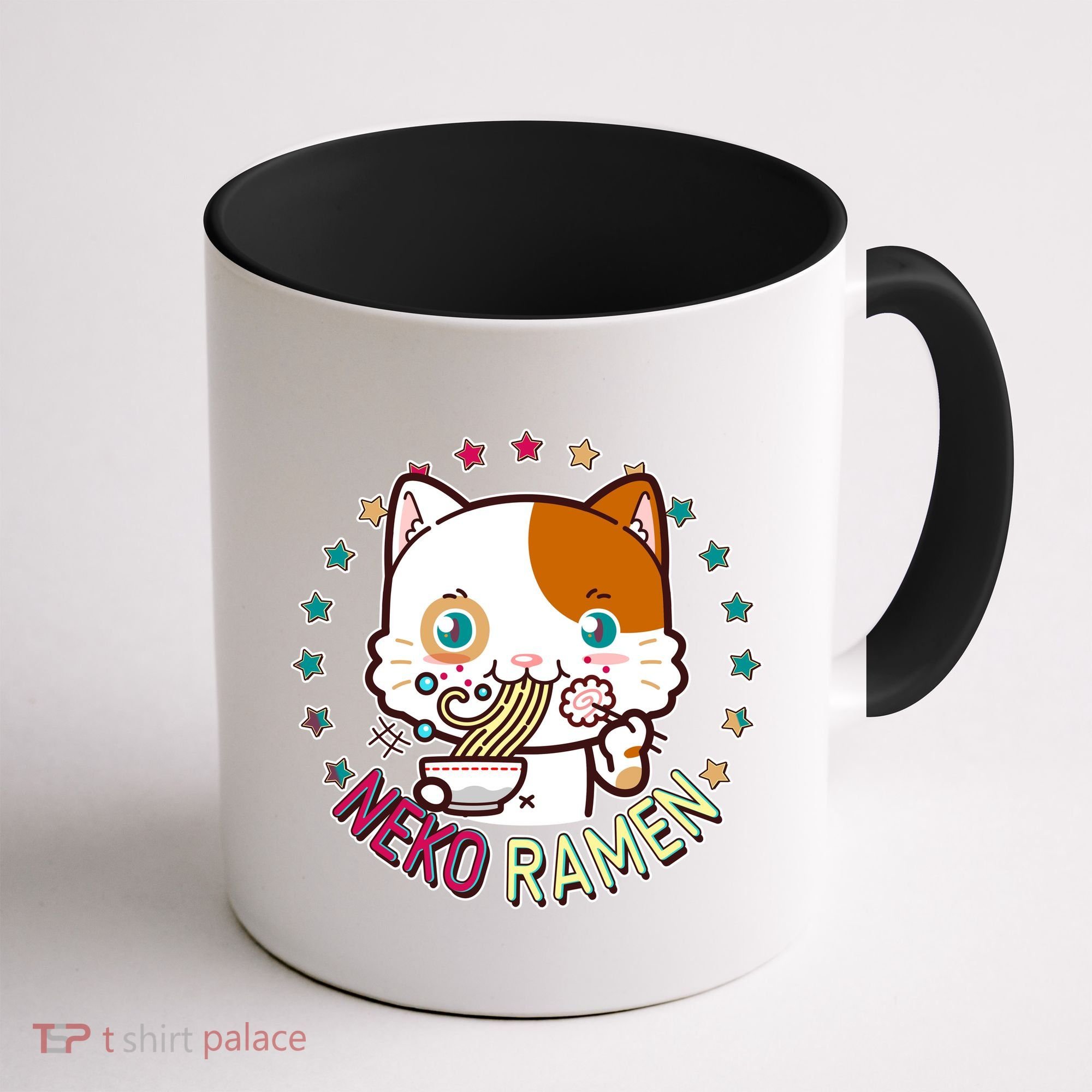 Neko Ramen Noodle Cat Coffee Mug