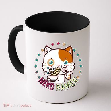 Neko Ramen Noodle Cat Coffee Mug