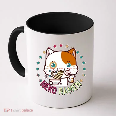 Neko Ramen Noodle Cat Coffee Mug