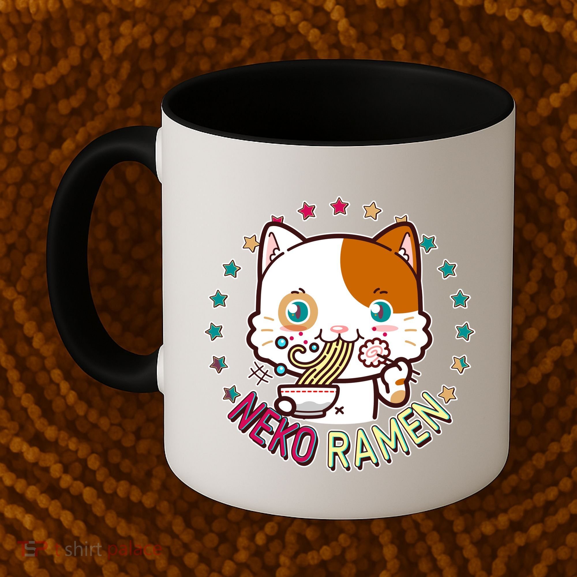 Neko Ramen Noodle Cat Coffee Mug