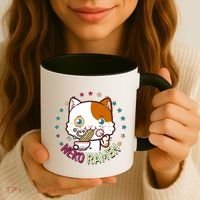 Neko Ramen Noodle Cat Coffee Mug thumb 3