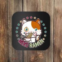 Neko Ramen Noodle Cat Coaster thumb 0