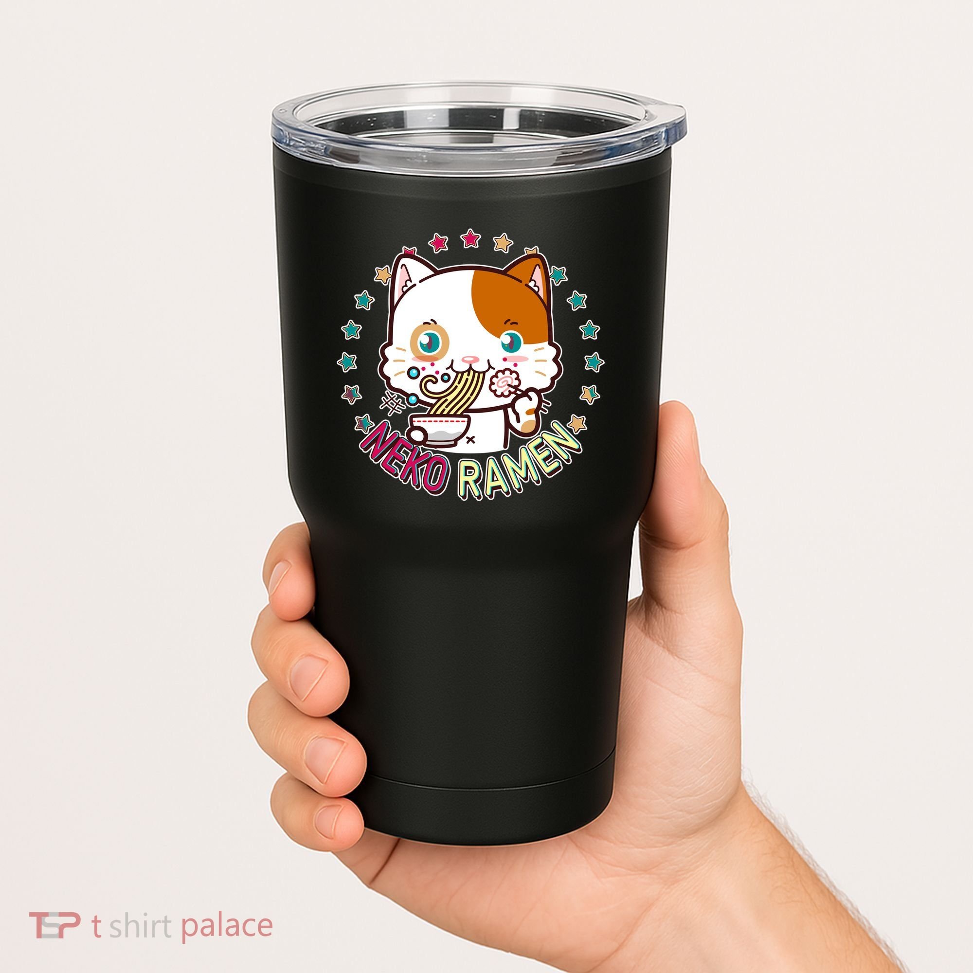 Neko Ramen Noodle Cat Tumbler