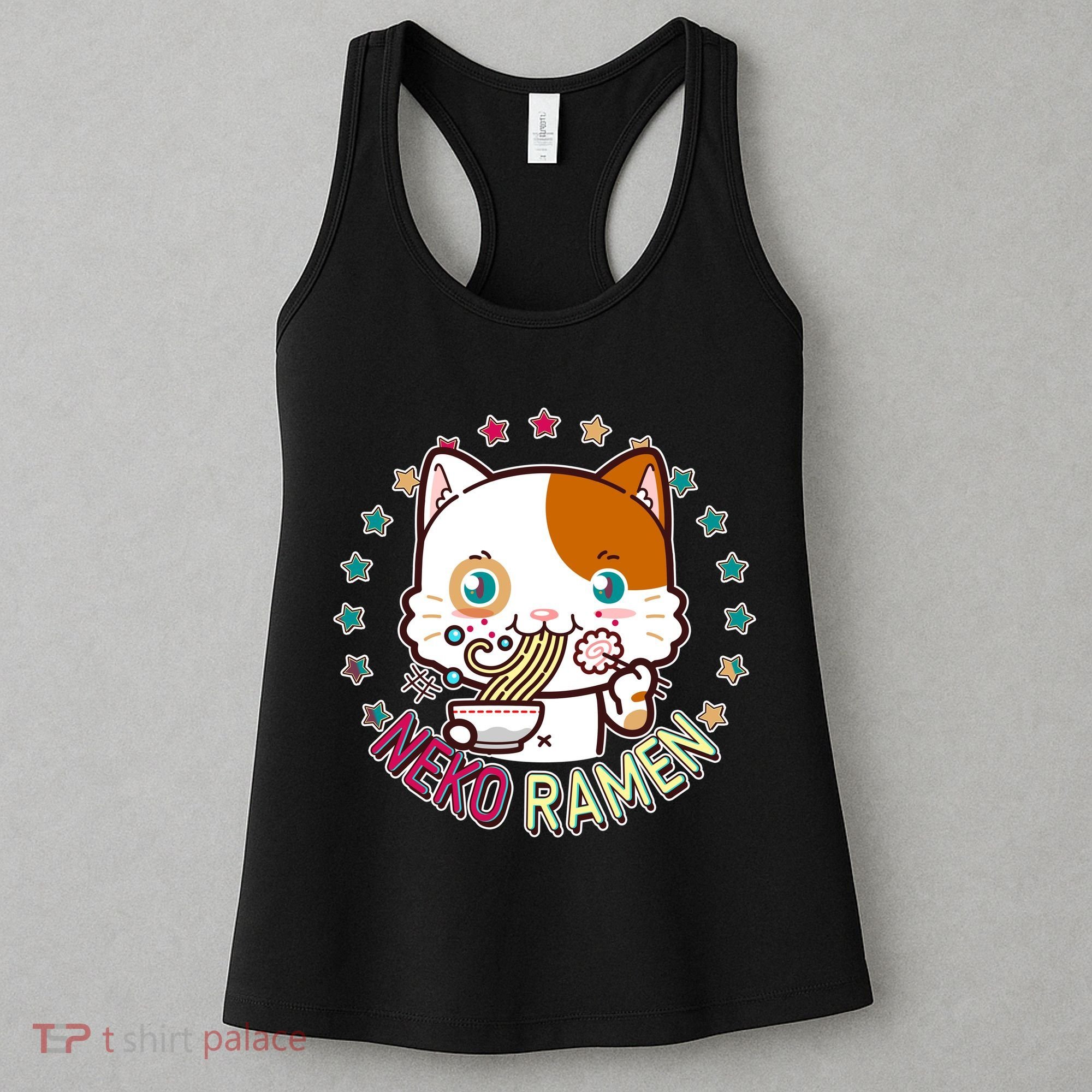 Neko Ramen Noodle Cat Women's Tank Top