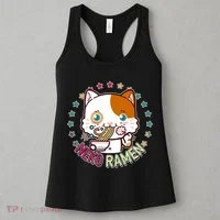Neko Ramen Noodle Cat Women's Tank Top thumb 3